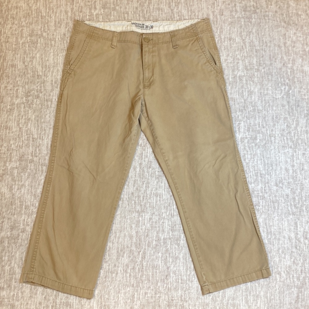 Old Navy men's khaki broken in khaki size 38 x 30
